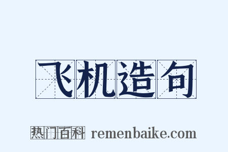 飞机造句是什么意思的图片